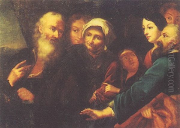 Diogene Cherchant Un Homme Oil Painting by Joachim von, I Sandrart