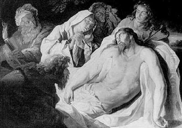 The Entombment Oil Painting by Joachim von, I Sandrart