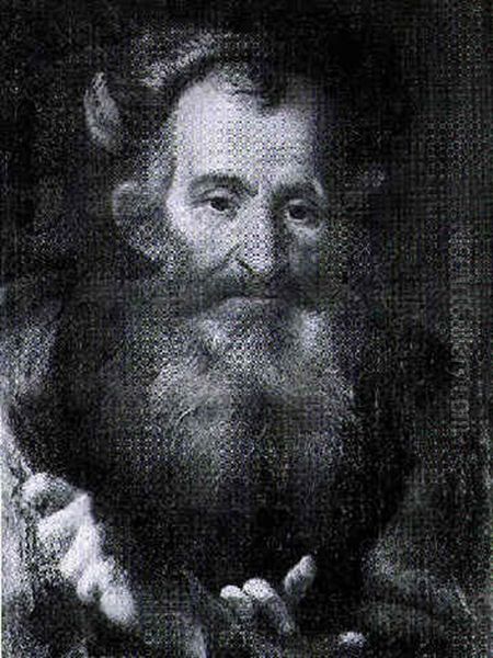 A Bearded Gentleman Clutching A Staff Oil Painting by Joachim von, I Sandrart