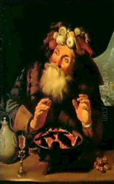 Allegorie De L'hiver Oil Painting by Joachim von, I Sandrart