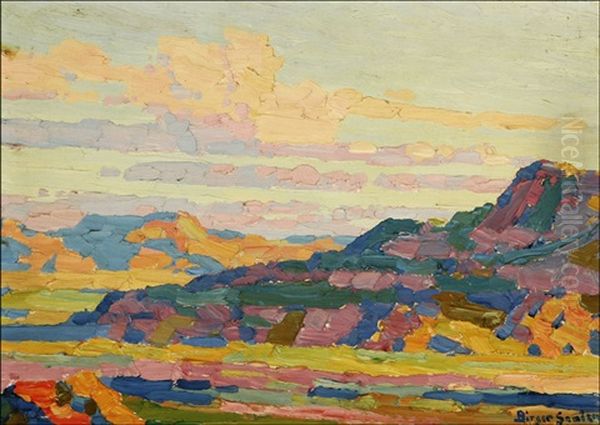 In The Painted Desert - Arizona Oil Painting by Birger Sandzen