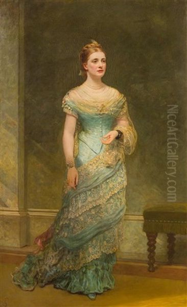 Portrait Of A Lady Oil Painting by James Sant