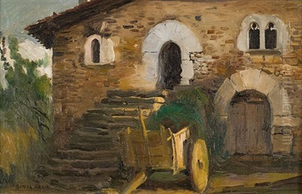 Casa De Campo Oil Painting by Marceliano Santamaria