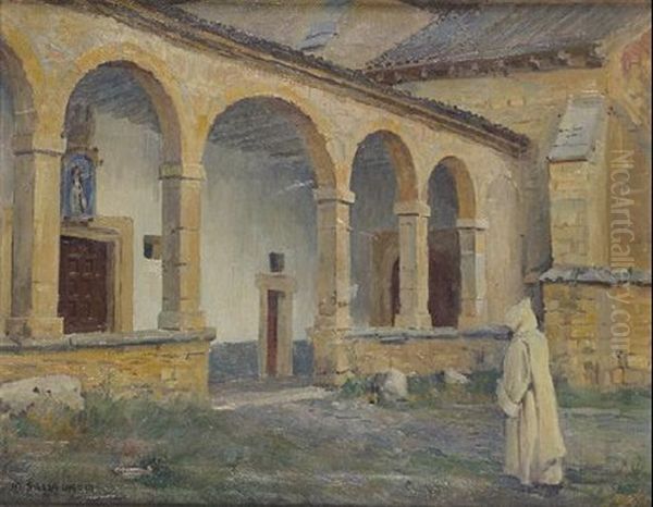 El Claustro Oil Painting by Marceliano Santamaria