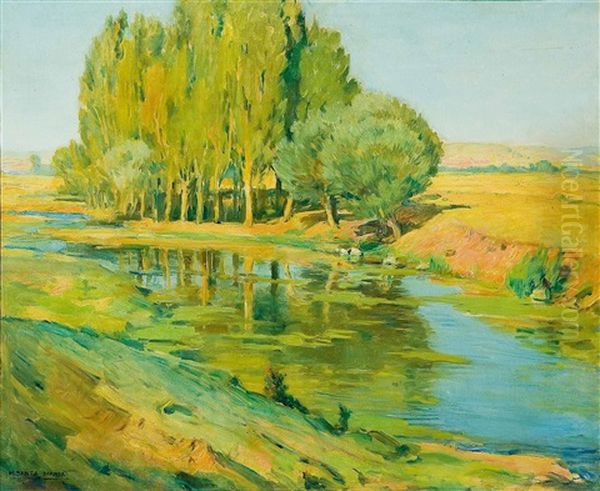 Paisaje Oil Painting by Marceliano Santamaria