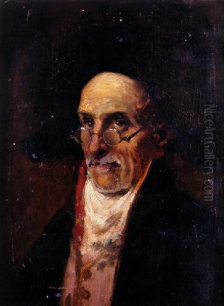 Retrato De Letrado Oil Painting by Marceliano Santamaria