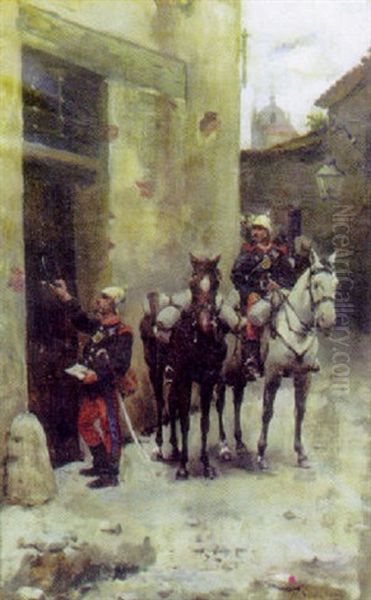 Le Pli Urgent Oil Painting by Marceliano Santamaria