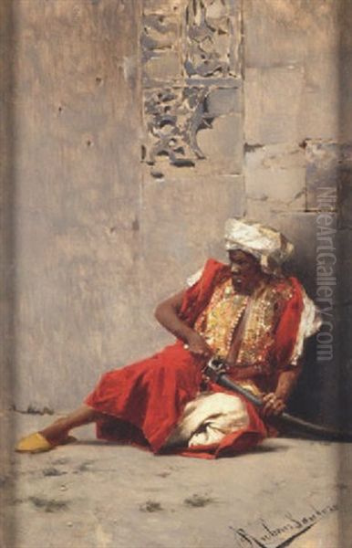 The Palace Guard Oil Painting by Rubens Santoro