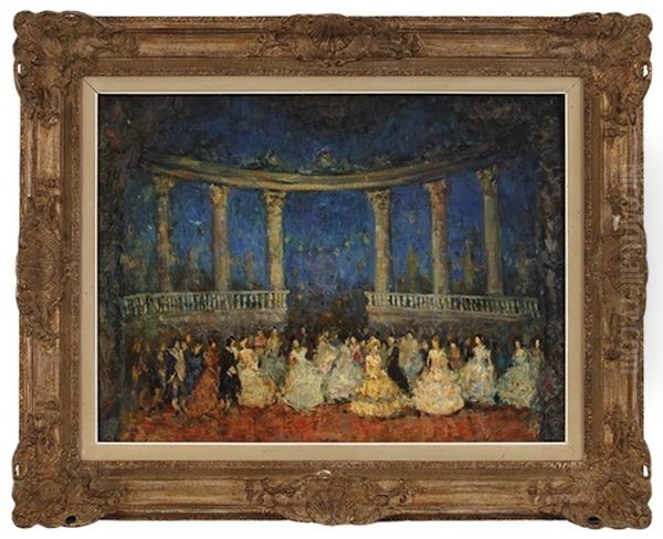 Scene De Bal Oil Painting by Nikolai Nikolaevich Sapunov