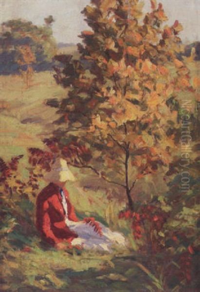 A Sunny Autumn Day Oil Painting by Paul Turner Sargent