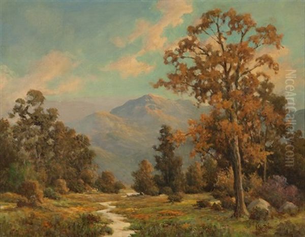 Autumn Landscape Oil Painting by Herbert Sartelle