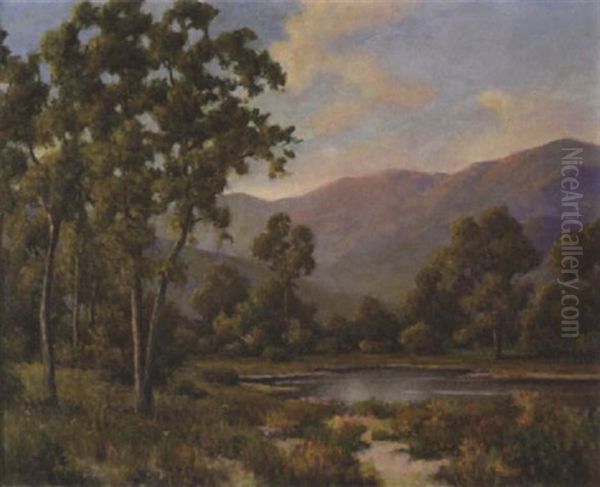 A California Landscape Oil Painting by Herbert Sartelle