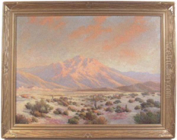 California Desert Landscape Oil Painting by Herbert Sartelle