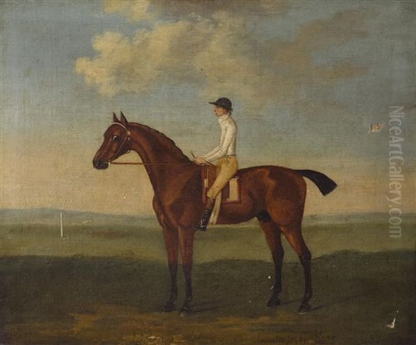 Ancaster, A Bay Racehorse With James Hawkins Up Oil Painting by Francis Sartorius