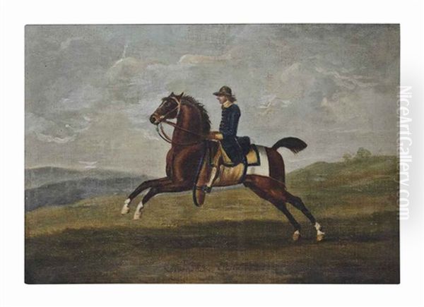 The Duke Of Devonshire's Flying Childers, Groom Up, In A Landscape Oil Painting by Francis Sartorius