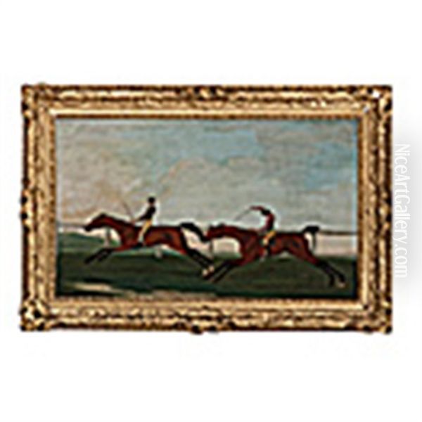 A Match Race At Newmarket Oil Painting by Francis Sartorius