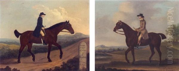 A Horseman On The Road To Bagshot Oil Painting by Francis Sartorius