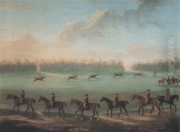 Training At Newmarket Oil Painting by Francis Sartorius
