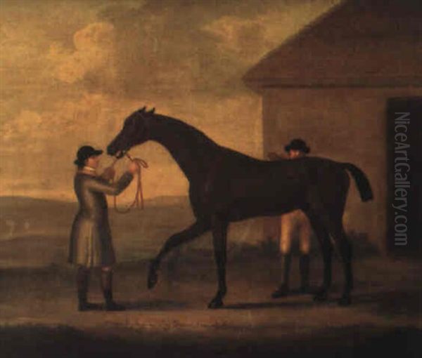 Mexican Scraping After Winning The Stakes At Newmarket, 1778 Oil Painting by Francis Sartorius