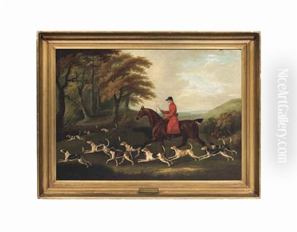 Jack Cole And The Surrey Hounds Going To Cover Oil Painting by John Nost Sartorius