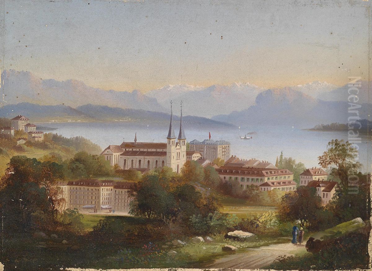 Blick Auf Luzern Oil Painting by Hubert Sattler