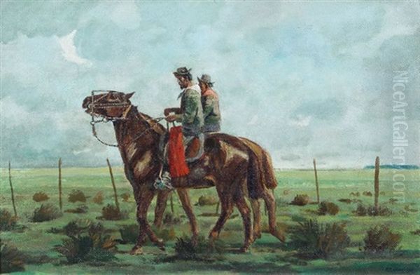 Por El Campo Oil Painting by Tito Saubidet
