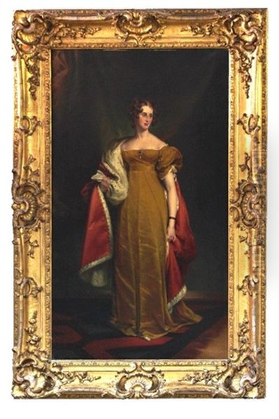 Portrait Of Elizabeth-sophia Langford-brook Oil Painting by Saunders, George Lethbridge