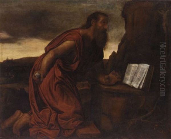 The Penitent Saint Jerome Oil Painting by Giovanni Girolamo Savoldo