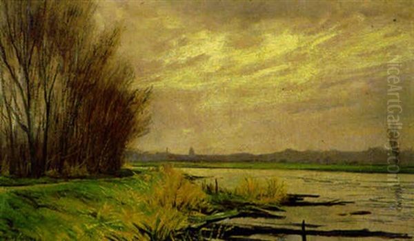 Kaislikkoranta Oil Painting by Henri (Hendrik Martinus) Savry