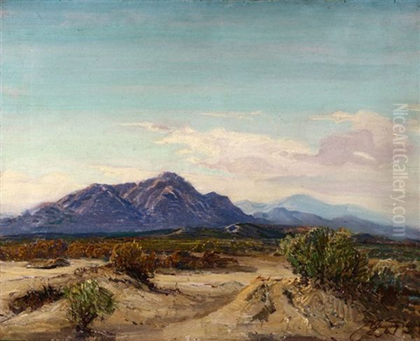 Coachella Valley Oil Painting by Fred Grayson Sayre