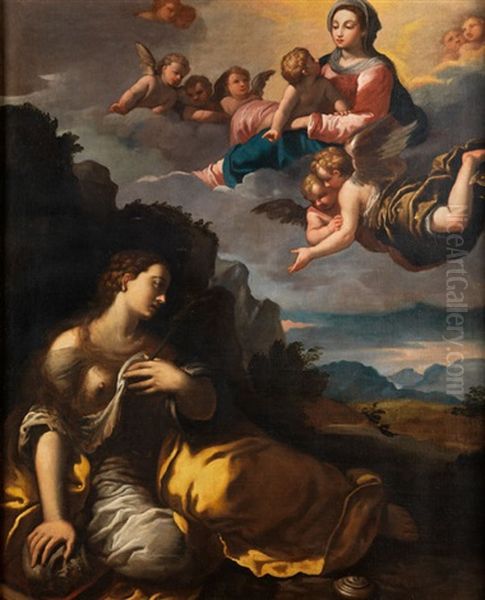 Die Busserin Maria Magdalena Oil Painting by Ippolito Scarsella (see Scarsellino)