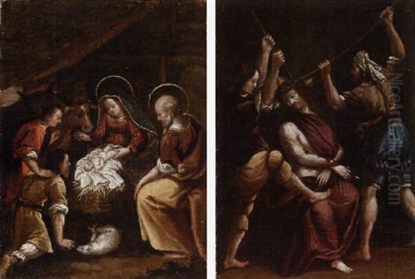 Adorazione Dei Pastori Oil Painting by Ippolito Scarsella (see Scarsellino)