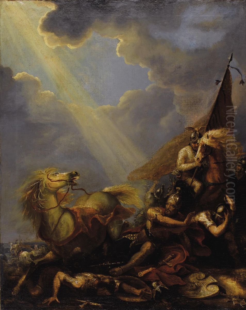 Conversion Of St. Paul Oil Painting by Peter Francis Bourgeois