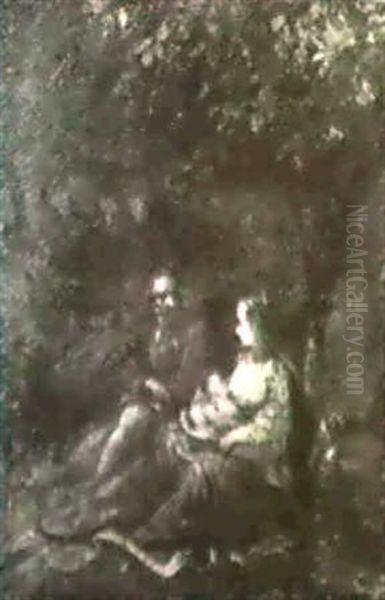 Die Ruhe Auf Der Flucht Oil Painting by Ippolito Scarsella (see Scarsellino)