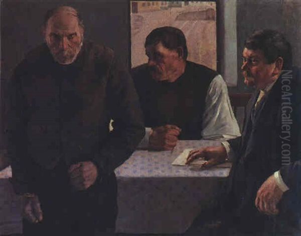 Gescheiterte Ubergabe Oil Painting by Hans Schachinger