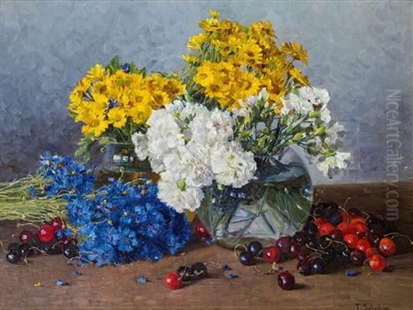 Im Juni Oil Painting by Therese Schachner