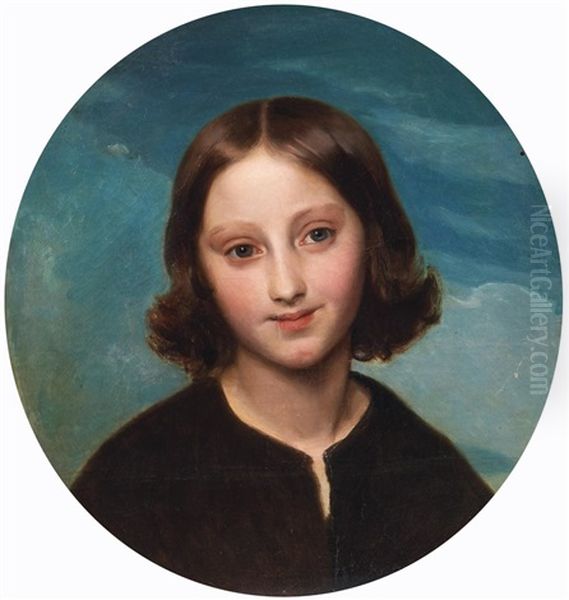 Knabenportrat Oil Painting by Friedrich Wilhelm von Schadow