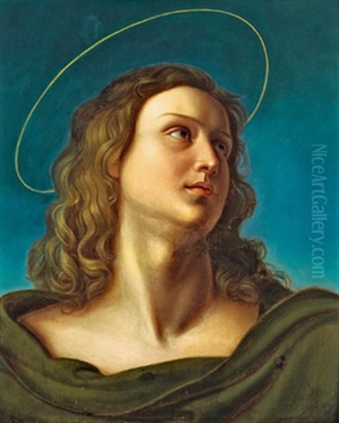 Johannes Oil Painting by Friedrich Wilhelm von Schadow