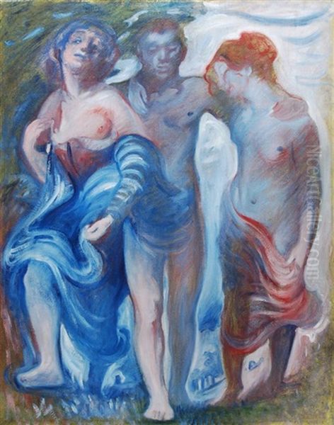 Lustwandeln Oil Painting by Paul Schad-Rossa