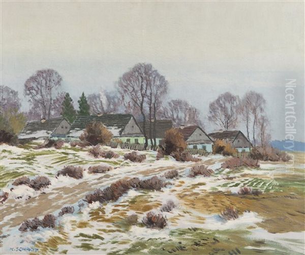 Early Spring Oil Painting by Karl Schadt