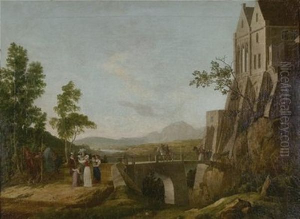 Der Abschied Oil Painting by Carl Albert Eugen Schaeffer