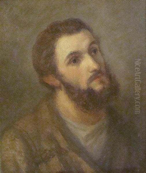 Portrait Of A Bearded Man Oil Painting by Theodore Schaepkens