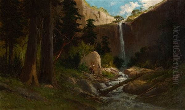 John Muir's Valley, Yosemite Oil Painting by Frederick Ferdinand Schafer