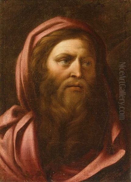 Portrait Eines Alttestamentarischen Propheten In Altrosefarbenem Umhang Oil Painting by Bartolomeo Schedoni