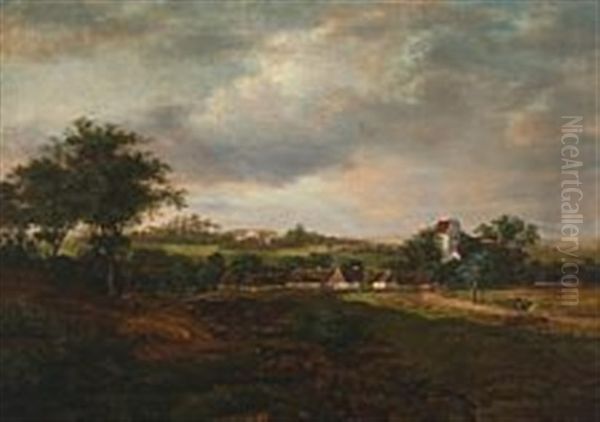 From The Church In Sengelose, Denmark Oil Painting by Carl Scheuermann