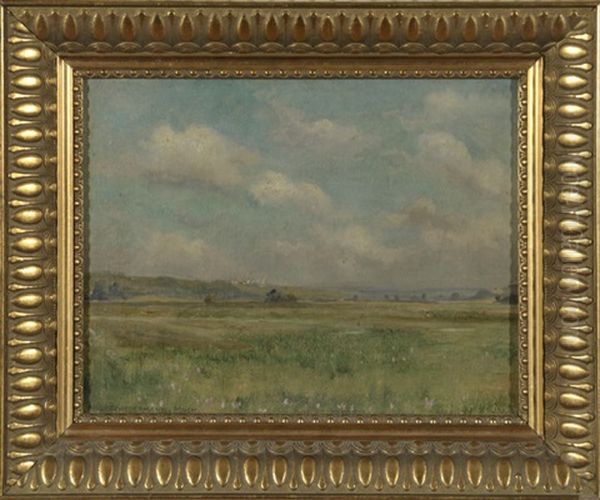 Sommerlandschaft Am Ammersee Bei Hersching Oil Painting by Ludwig Scheuermann