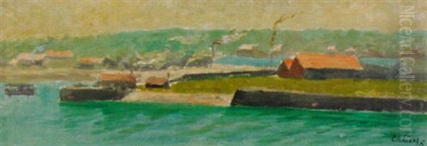 St. Malo Oil Painting by Ernst Traugott Schiess