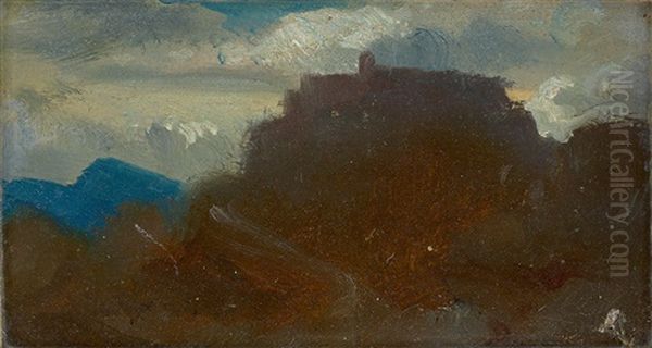 Civitella Oil Painting by Johann Heinrich Schilbach