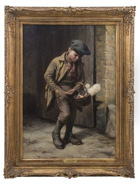 Vendedor Ambulante Infante Oil Painting by Niels Frederik Schiottz-Jensen