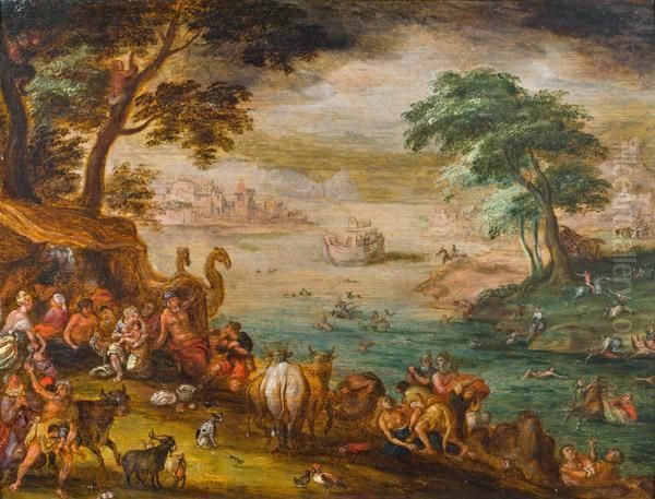 Die Arche Noah Oil Painting by Frederick Bouttats